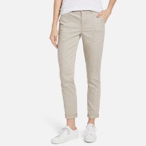 Wit & Wisdom Flex-Ellent High Waist Cargo Pants Tan Khaki Size 14P Utility Ankle